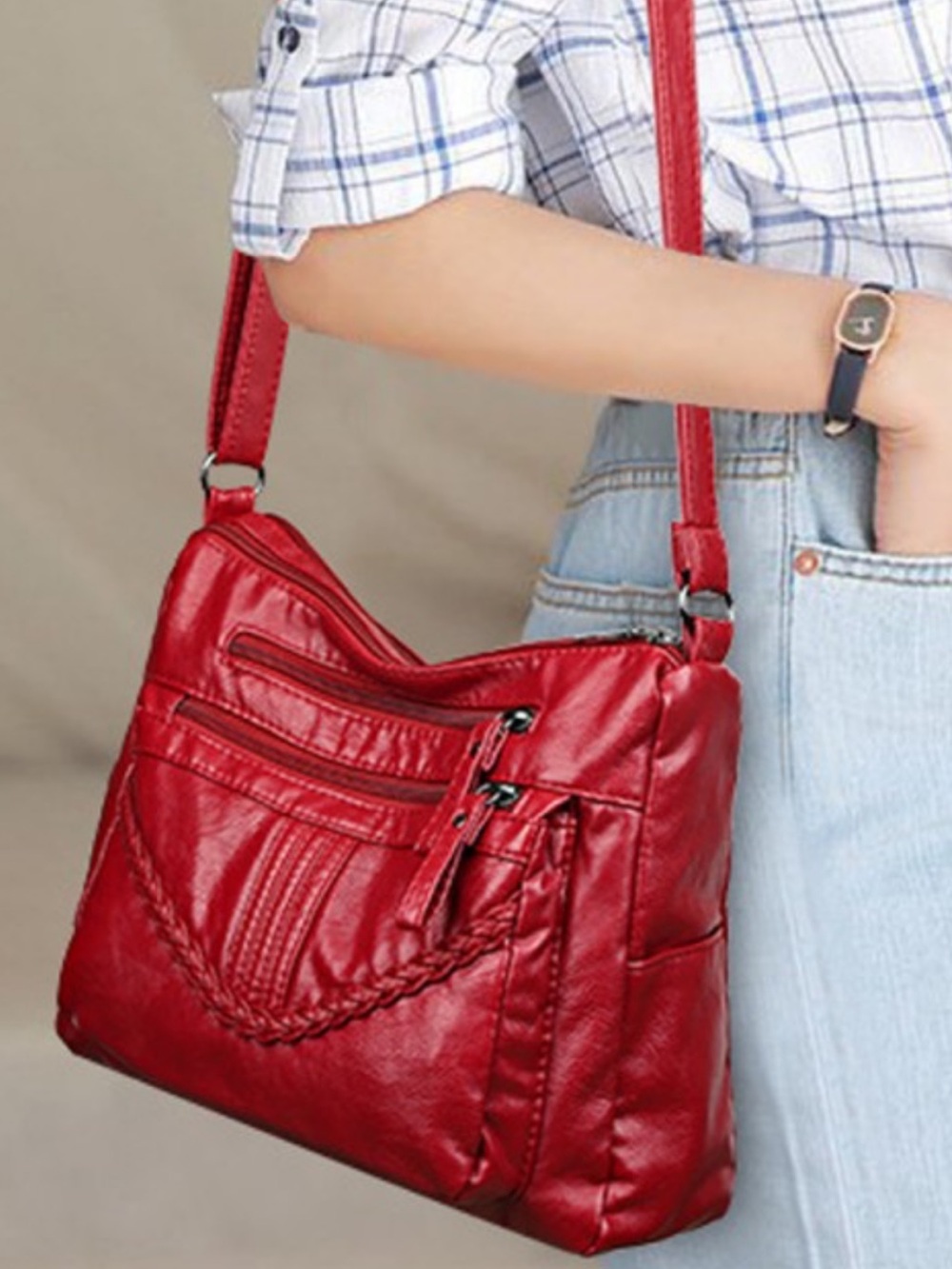 Red Western Crossbody